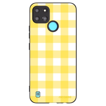 Picasee Realme C21Y Hülle - Schwarzes Silikon - Gride lemon