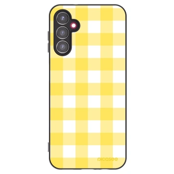 Picasee Samsung Galaxy A14 5G A146P Hülle - Schwarzes Silikon - Gride lemon