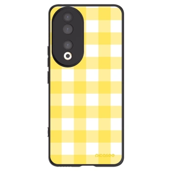 Picasee Honor 90 5G Hülle - Schwarzes Silikon - Gride lemon