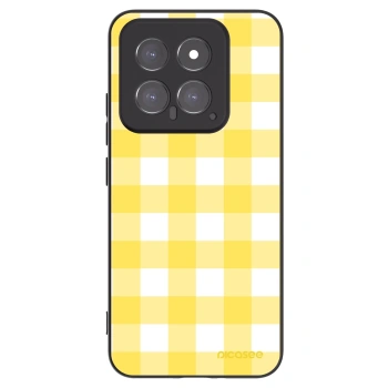 Picasee Xiaomi 14 Hülle - Schwarzes Silikon - Gride lemon
