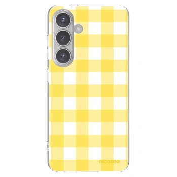 Picasee Samsung Galaxy S24 S921B 5G Hülle - Transparentes Silikon - Gride lemon