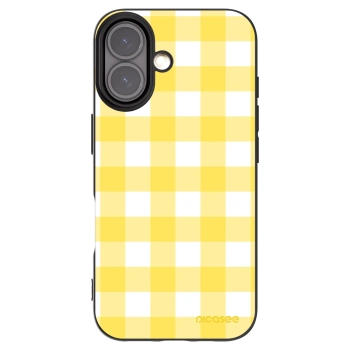 Picasee Apple iPhone 16 Hülle - Schwarzes Silikon - Gride lemon
