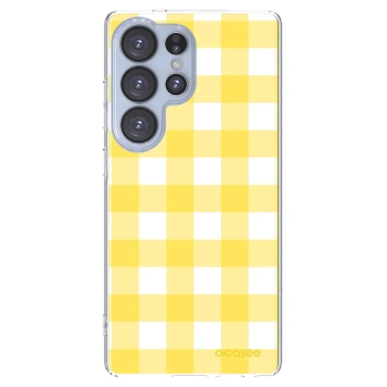 Picasee Samsung Galaxy S25 Ultra 5G Hülle - Transparentes Silikon - Gride lemon