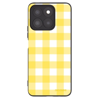 Picasee Honor X8c Hülle - Schwarzes Silikon - Gride lemon
