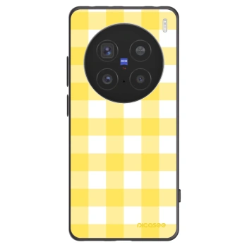 Picasee Vivo X200 Pro Hülle - Schwarzes Silikon - Gride lemon