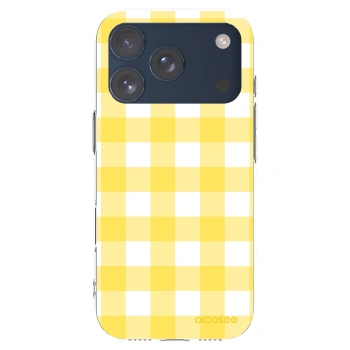 Picasee Apple iPhone 17 Pro Hülle - Transparentes Silikon - Gride lemon