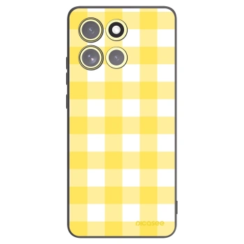 Picasee Motorola Moto G86 5G Hülle - Schwarzes Silikon - Gride lemon