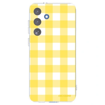 Picasee Samsung Galaxy S25 FE 5G Hülle - Transparentes Silikon - Gride lemon