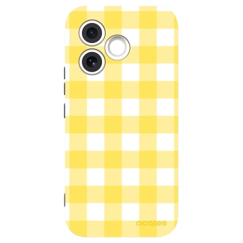 Picasee Honor 600 Lite Hülle - Schwarzes Silikon - Gride lemon