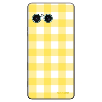 Picasee Sony Xperia 10 VII Hülle - Schwarzes Silikon - Gride lemon