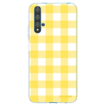 Picasee Huawei Nova 5T Hülle - Transparentes Silikon - Gride lemon