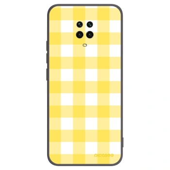 Picasee Xiaomi Redmi Note 9 Pro Hülle - Schwarzes Silikon - Gride lemon