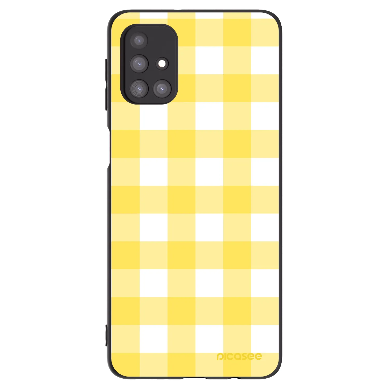 Picasee Samsung Galaxy M31s Hülle - Schwarzes Silikon - Gride lemon