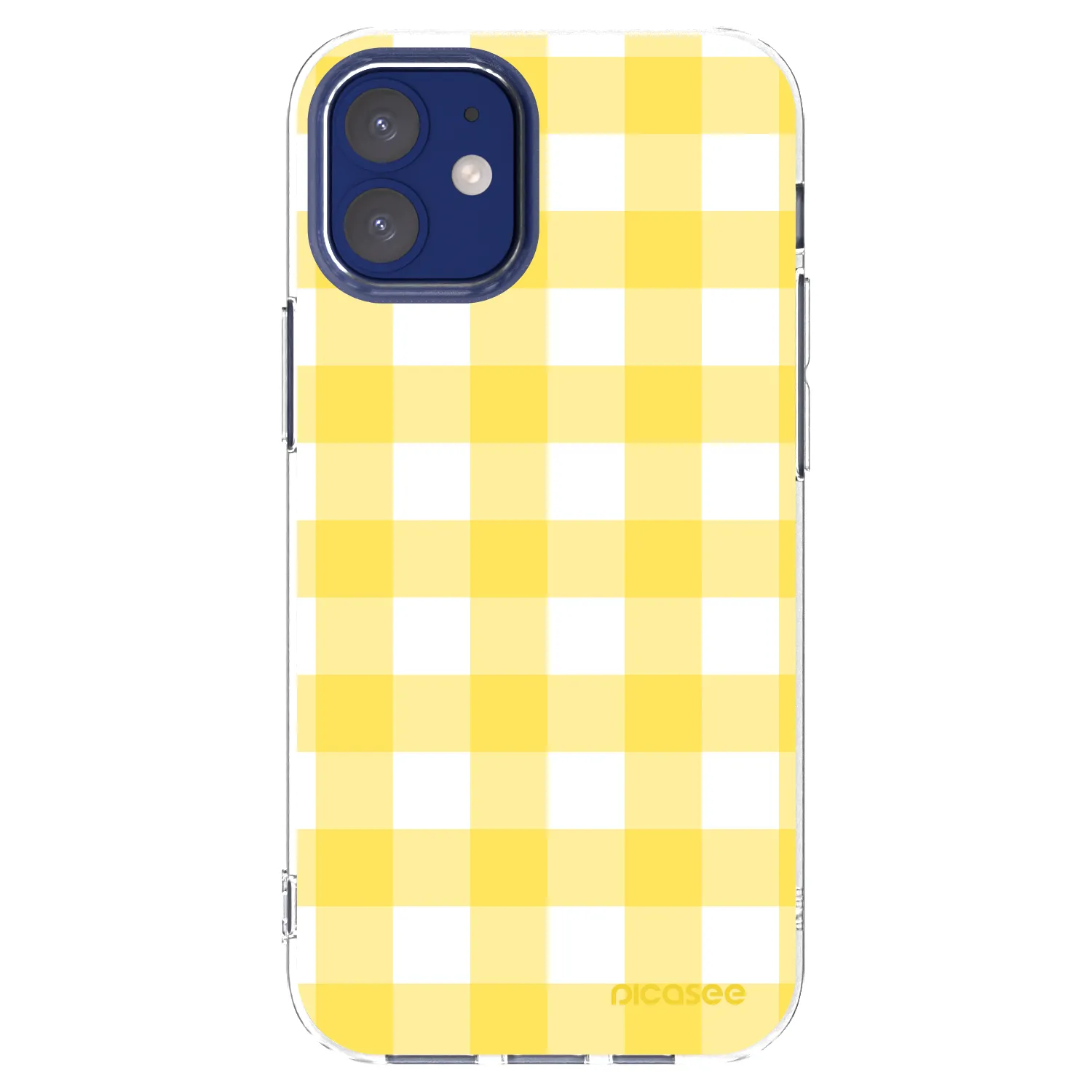 Picasee Apple iPhone 12 mini Hülle - Transparentes Silikon - Gride lemon