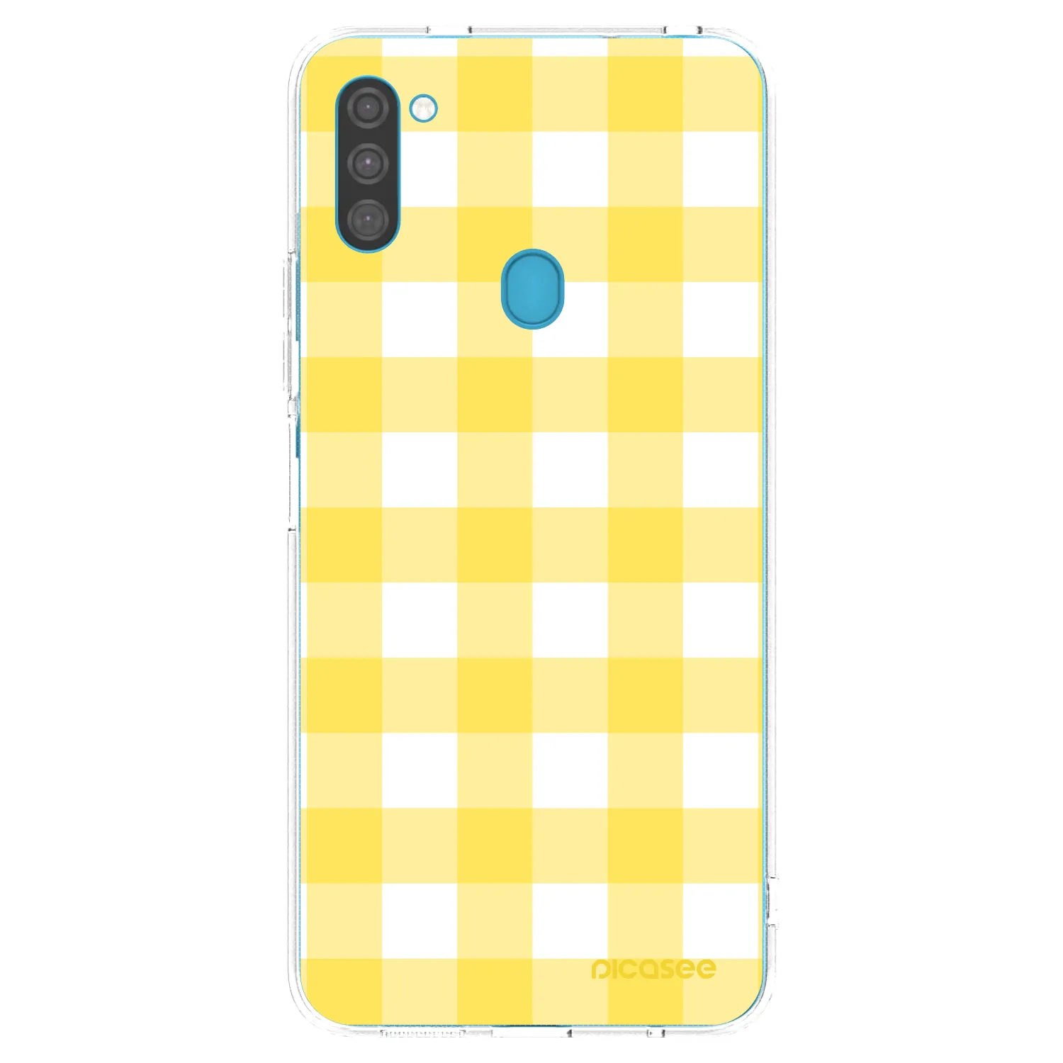 Picasee Samsung Galaxy M11 Hülle - Transparentes Silikon - Gride lemon