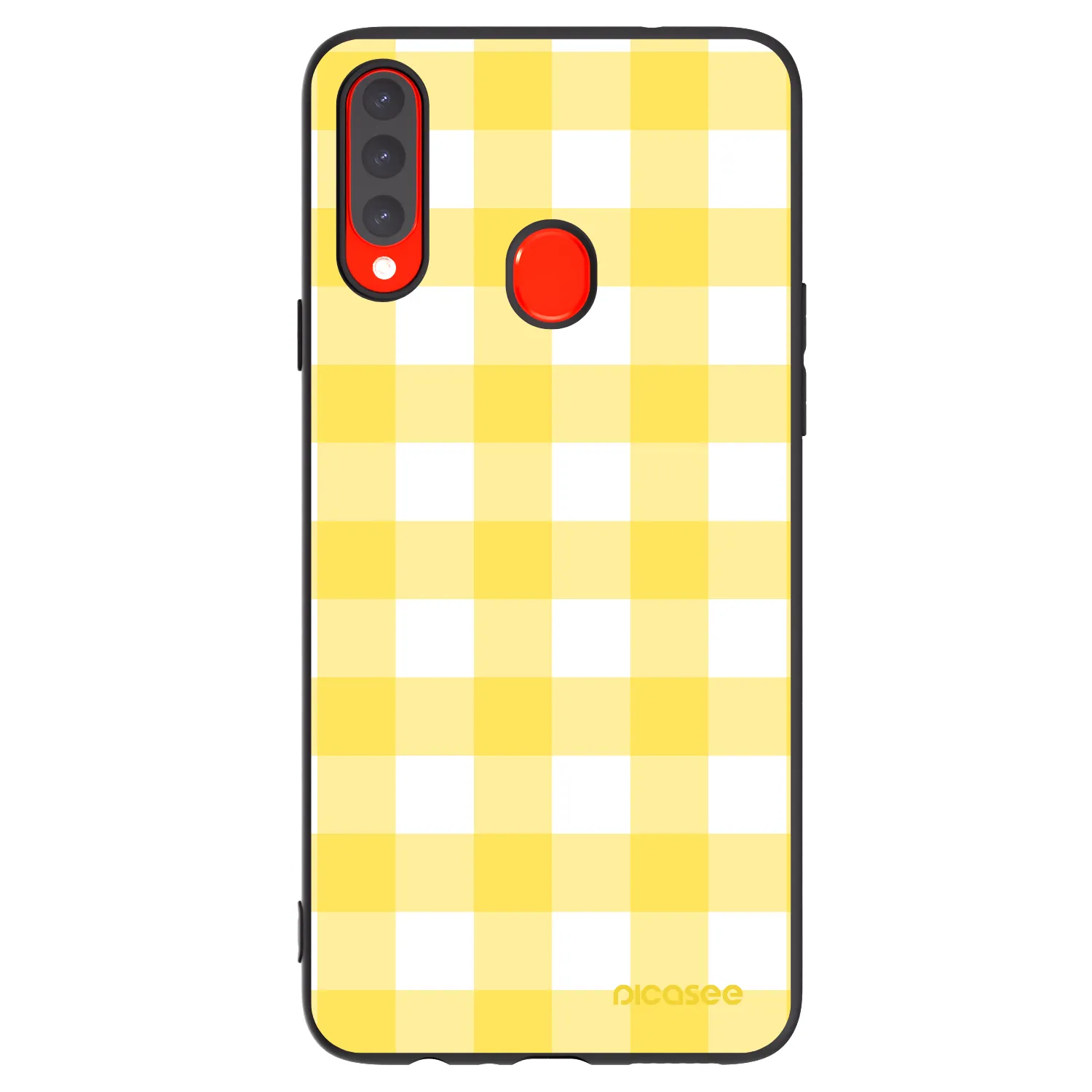 Picasee Samsung Galaxy A20s Hülle - Schwarzes Silikon - Gride lemon