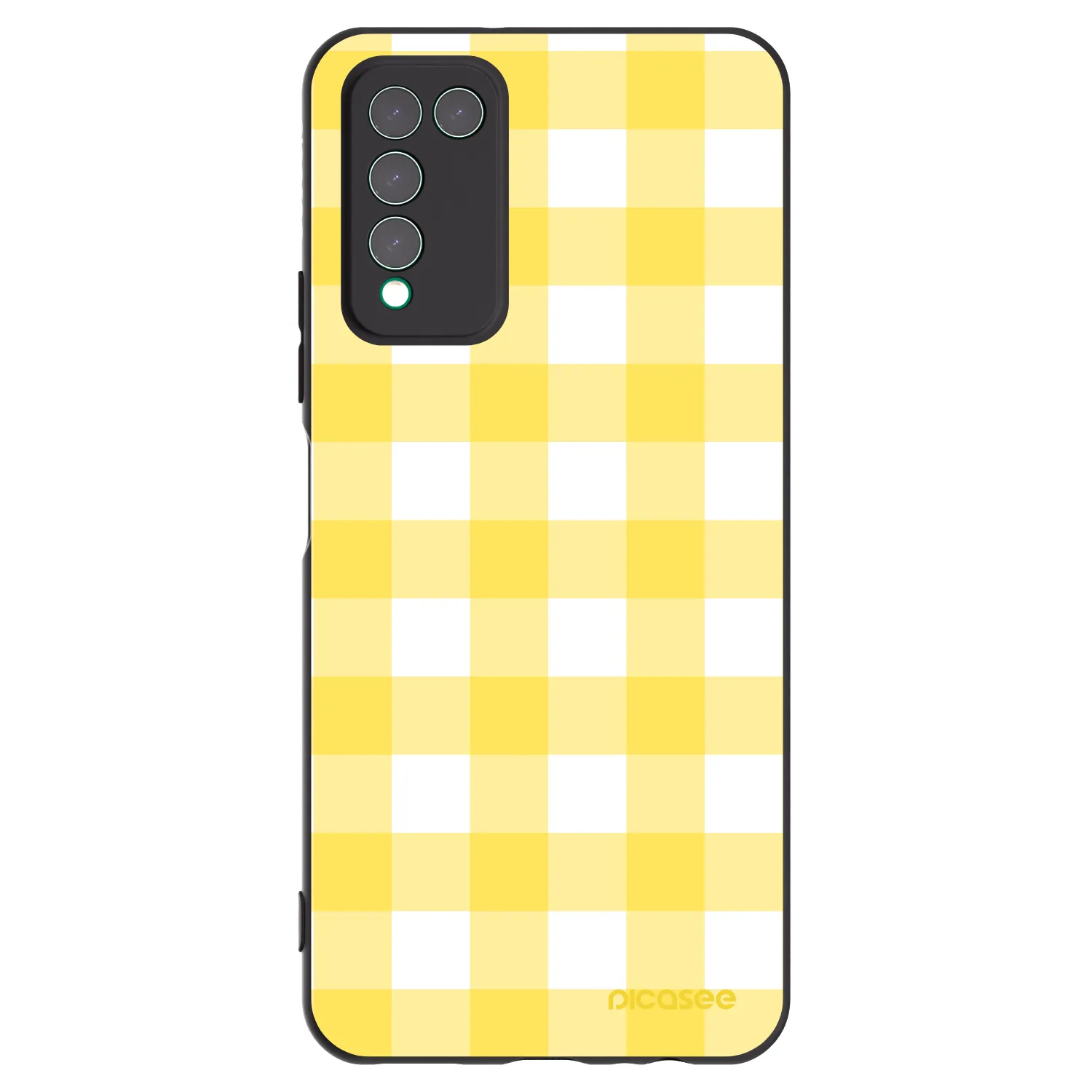 Picasee Honor 10X Lite Hülle - Schwarzes Silikon - Gride lemon