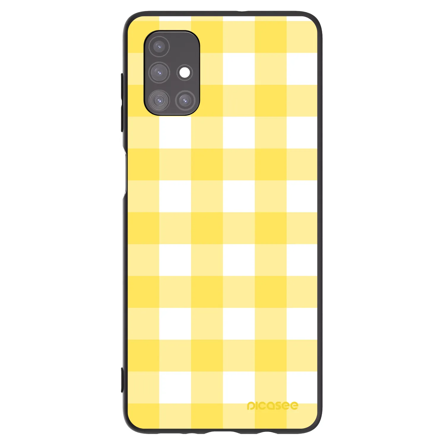 Picasee Samsung Galaxy M51 M515F Hülle - Schwarzes Silikon - Gride lemon