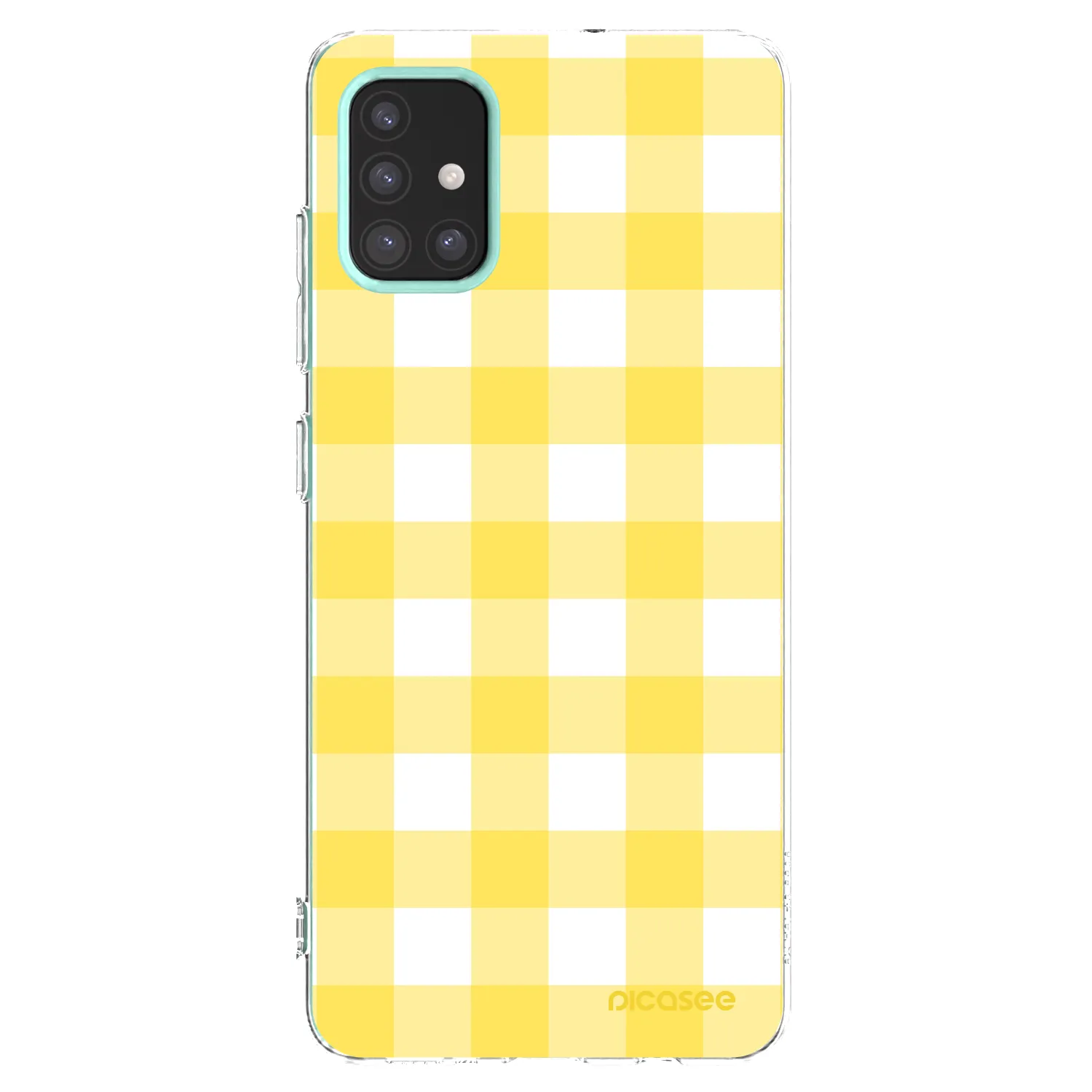 Picasee Samsung Galaxy M31s Hülle - Transparentes Silikon - Gride lemon