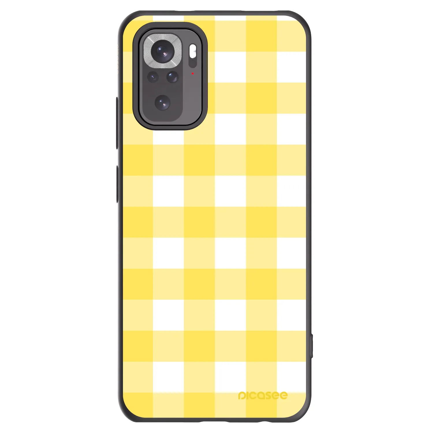 Picasee Xiaomi Redmi Note 10 Hülle - Schwarzes Silikon - Gride lemon