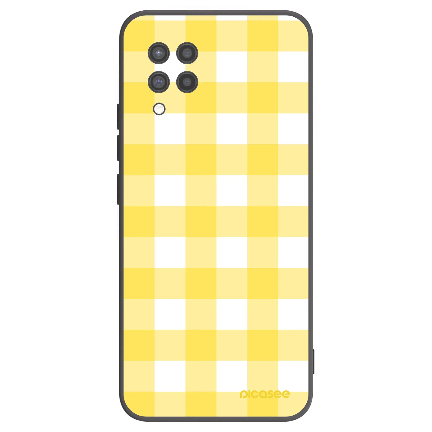 Picasee Samsung Galaxy A42 A426B Hülle - Schwarzes Silikon - Gride lemon
