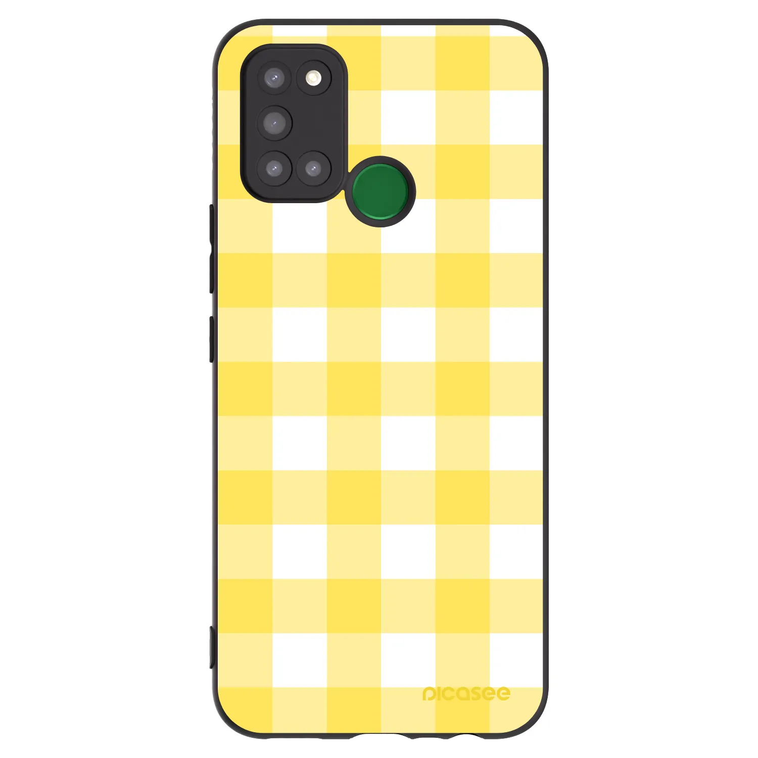 Picasee Realme 7i Hülle - Schwarzes Silikon - Gride lemon