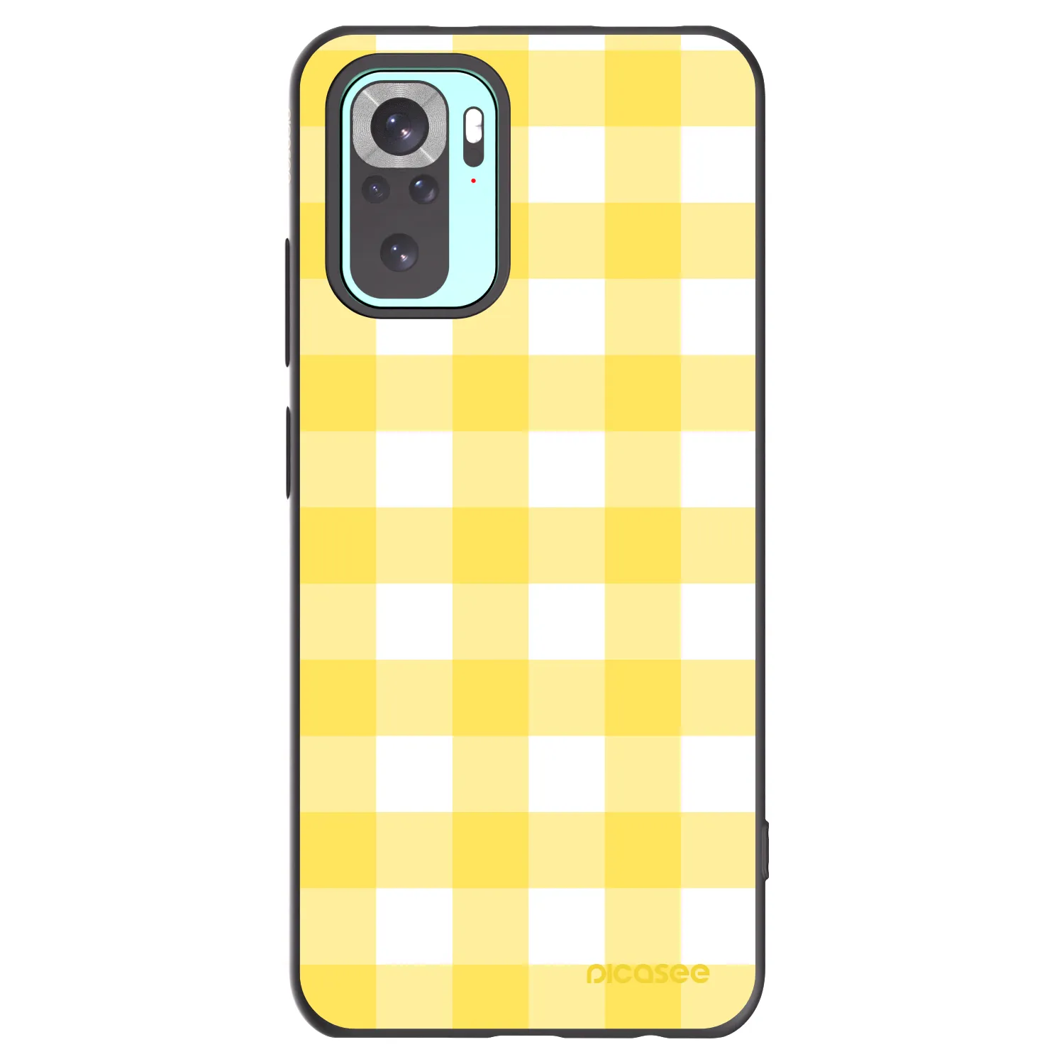 Picasee Xiaomi Redmi Note 10 Pro Hülle - Schwarzes Silikon - Gride lemon