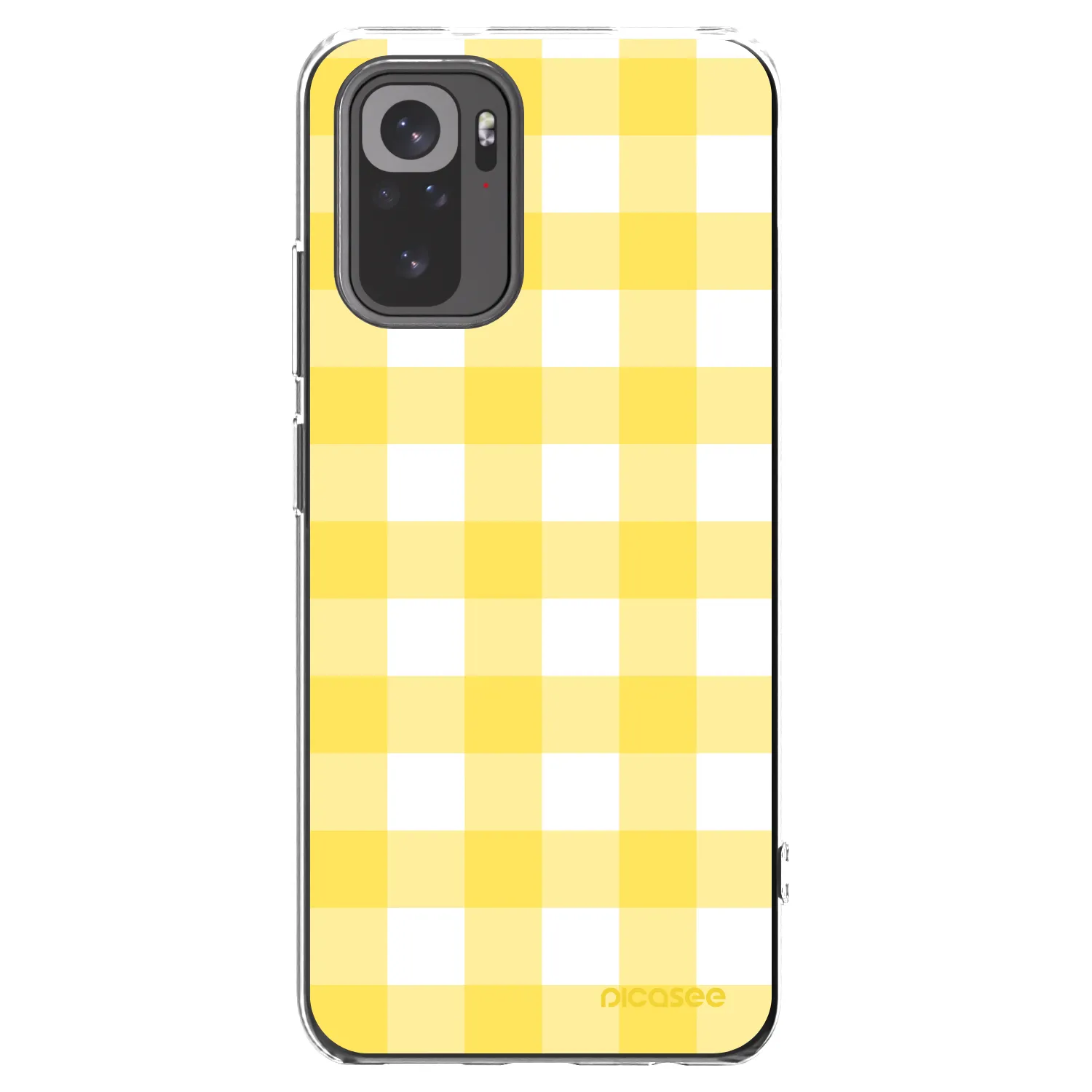 Picasee Xiaomi Redmi Note 10S Hülle - Transparentes Silikon - Gride lemon