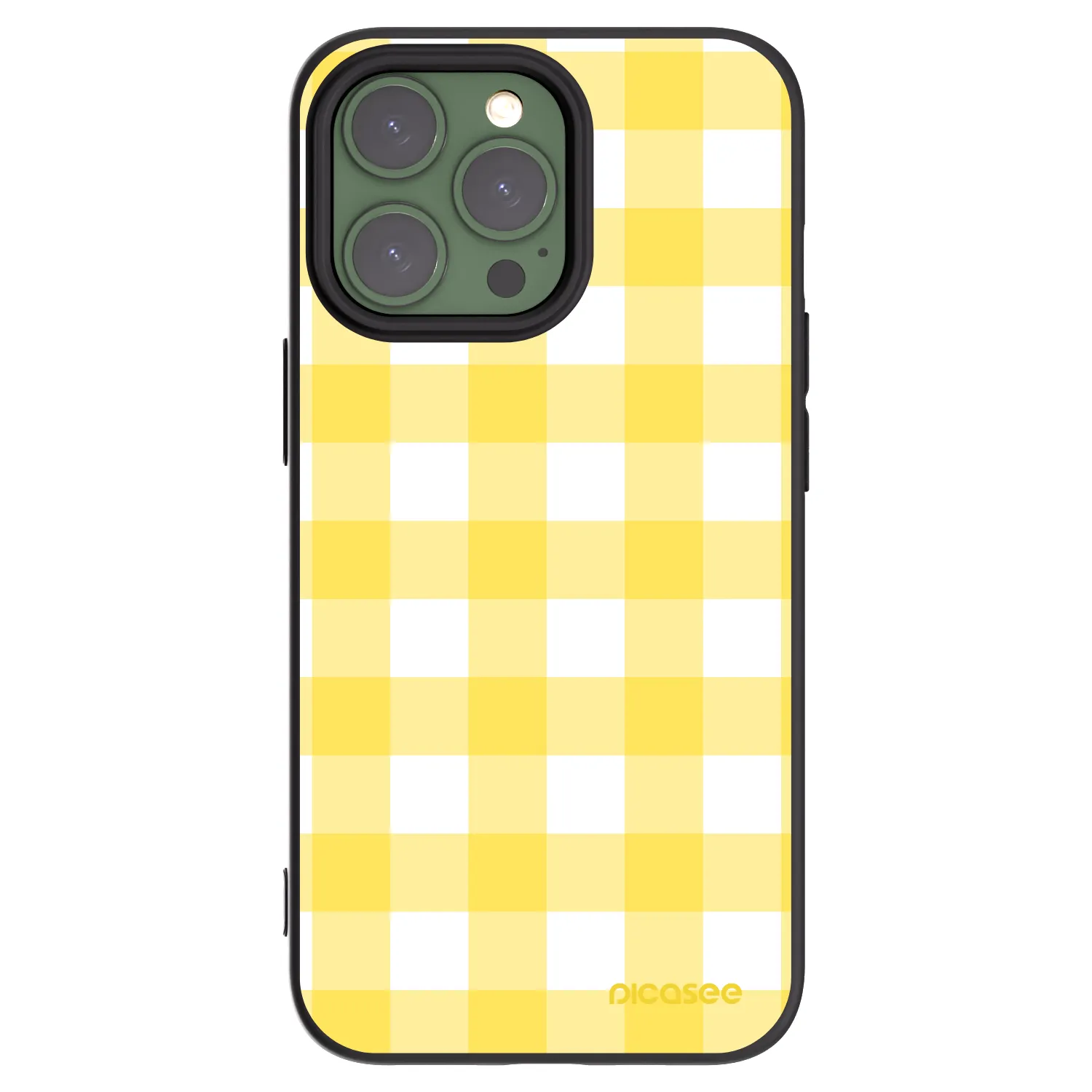 Picasee Apple iPhone 13 Pro Hülle - Schwarzes Silikon - Gride lemon