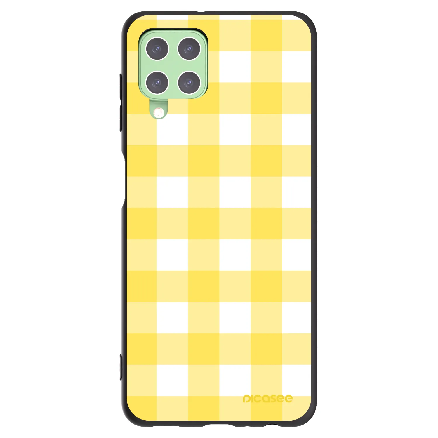 Picasee Samsung Galaxy A22 A225F 4G Hülle - Schwarzes Silikon - Gride lemon