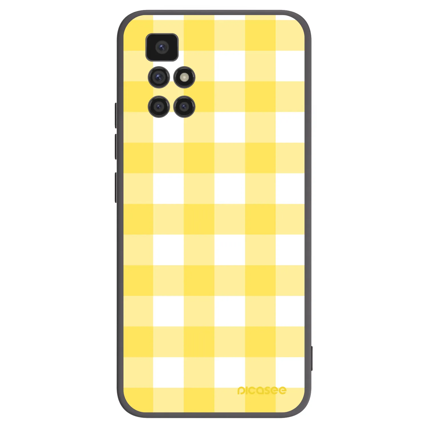 Picasee Xiaomi Redmi 10 Hülle - Schwarzes Silikon - Gride lemon