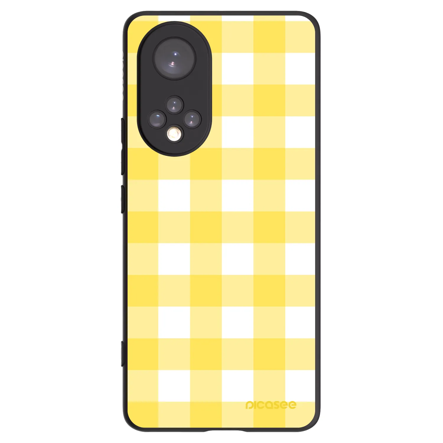 Picasee Honor 50 5G Hülle - Schwarzes Silikon - Gride lemon