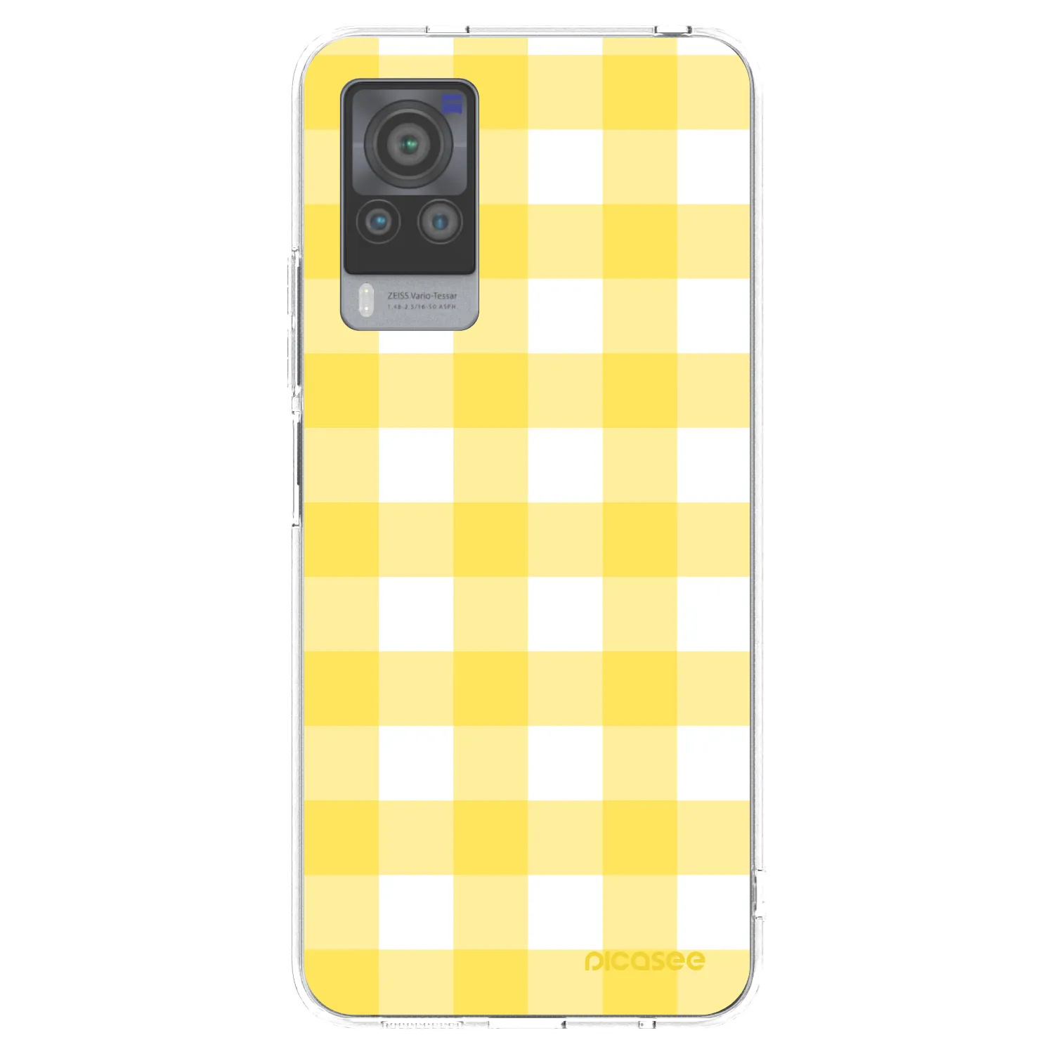 Picasee Vivo X60 Pro 5G Hülle - Transparentes Silikon - Gride lemon