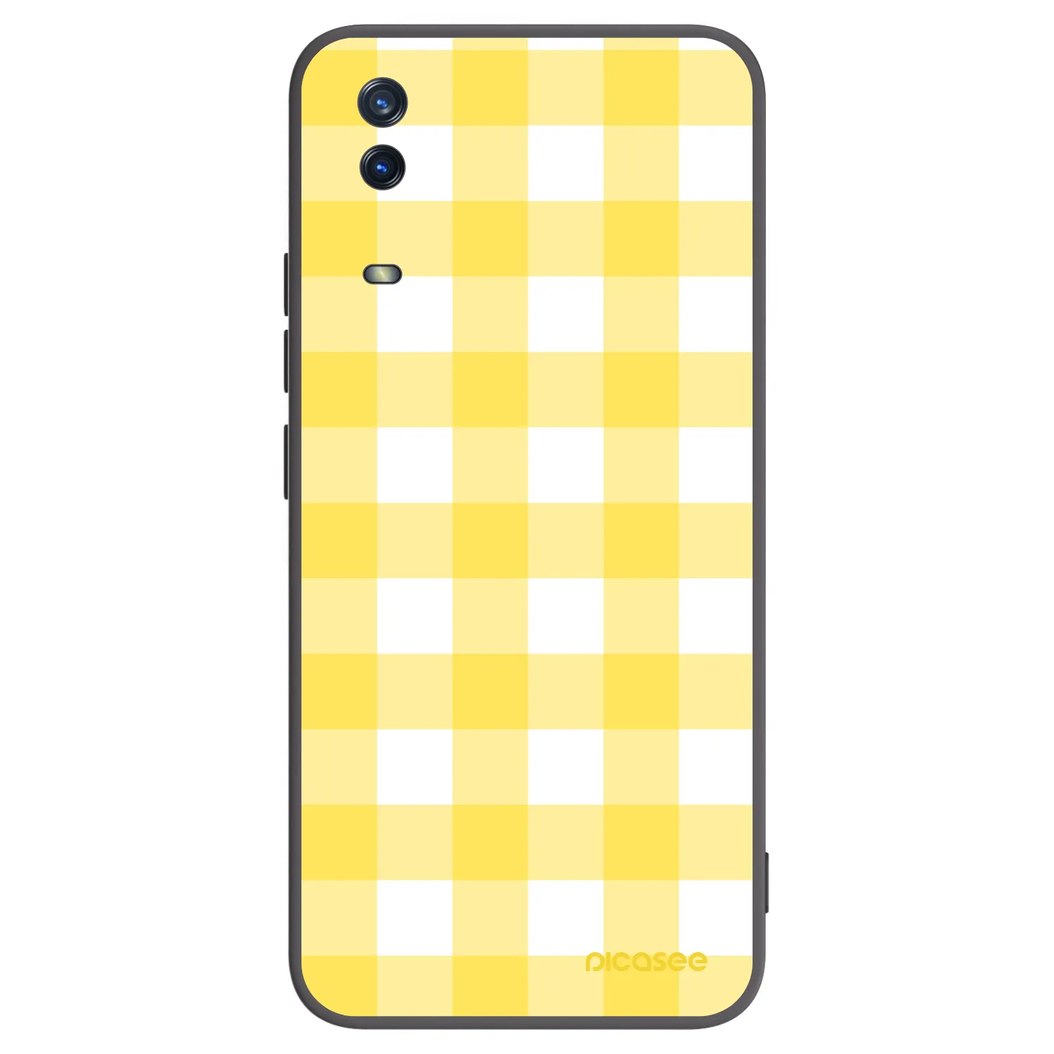 Picasee Vivo Y11s Hülle - Schwarzes Silikon - Gride lemon