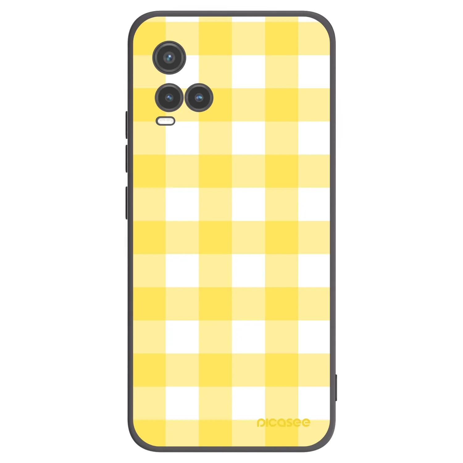 Picasee Vivo Y33s Hülle - Schwarzes Silikon - Gride lemon