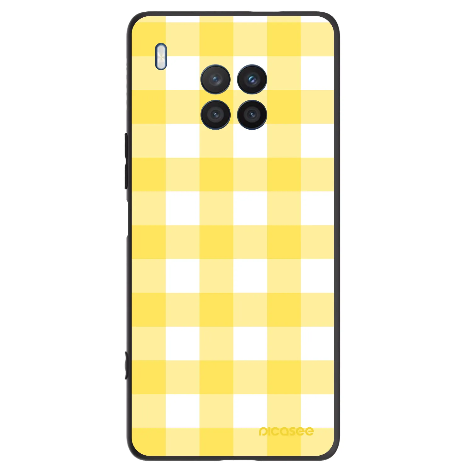 Picasee Honor 50 Lite Hülle - Schwarzes Silikon - Gride lemon