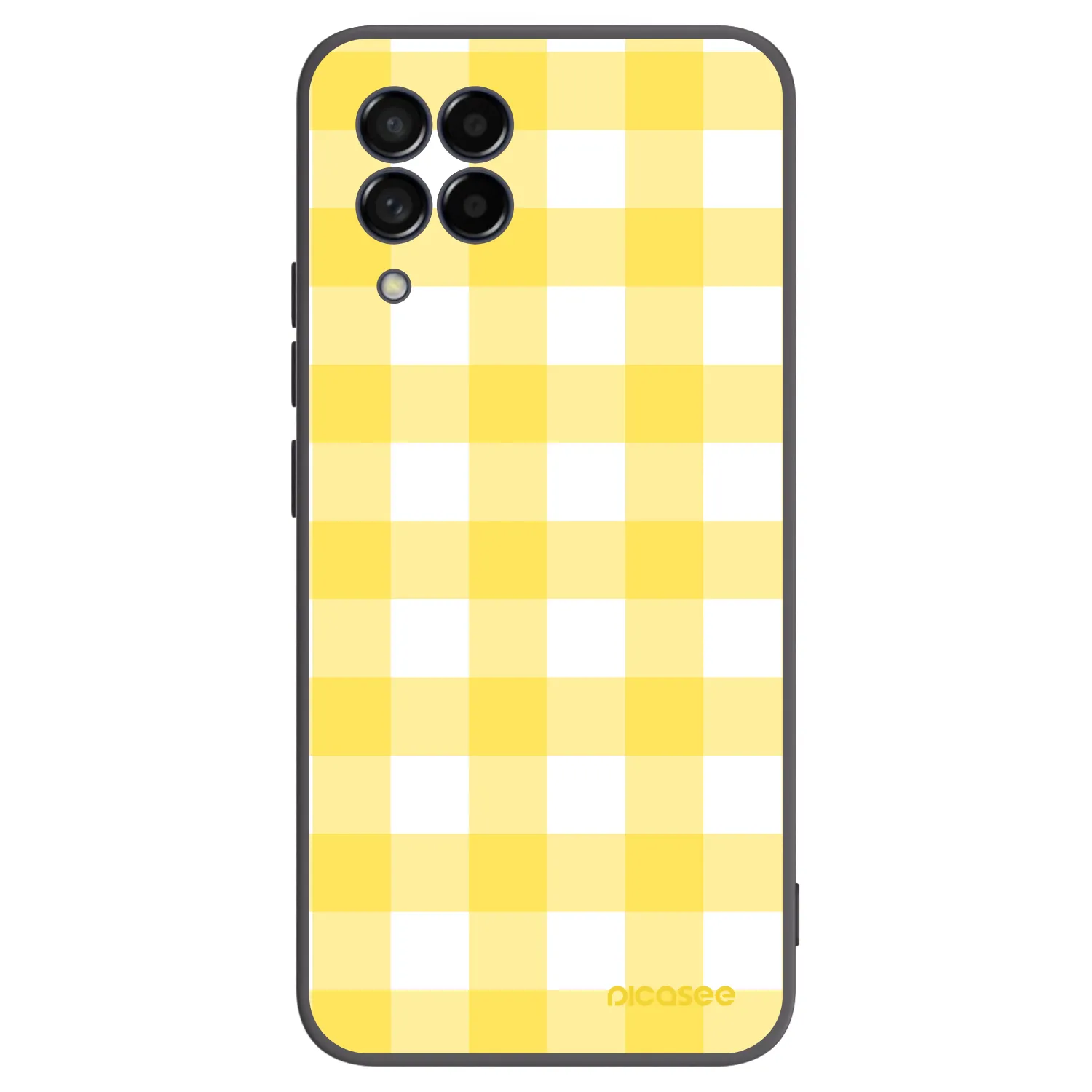 Picasee Samsung Galaxy M53 5G Hülle - Schwarzes Silikon - Gride lemon