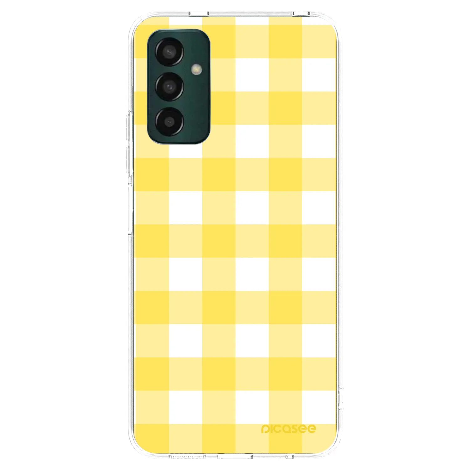 Picasee Samsung Galaxy M13 M135F Hülle - Transparentes Silikon - Gride lemon