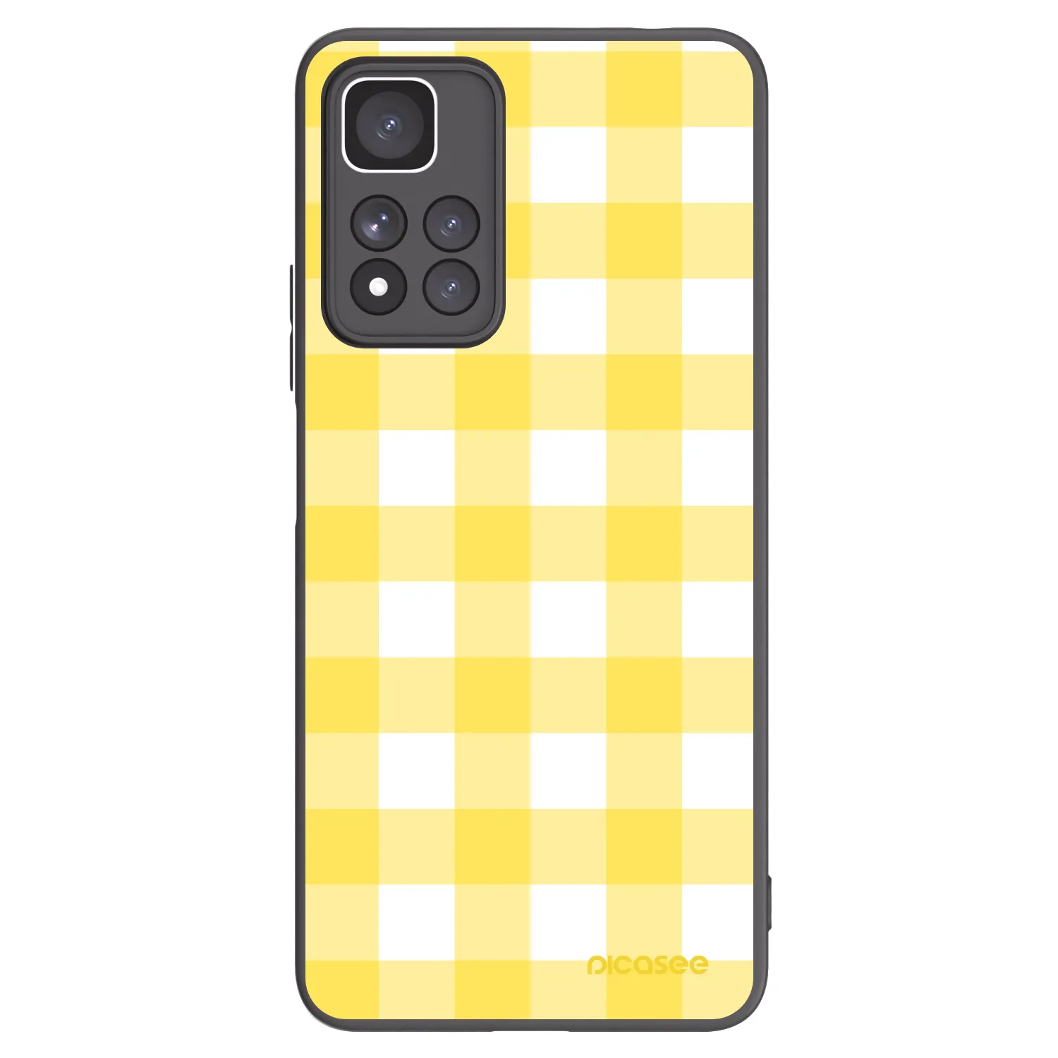 Picasee Xiaomi Redmi Note 11 Pro+ 5G Hülle - Schwarzes Silikon - Gride lemon