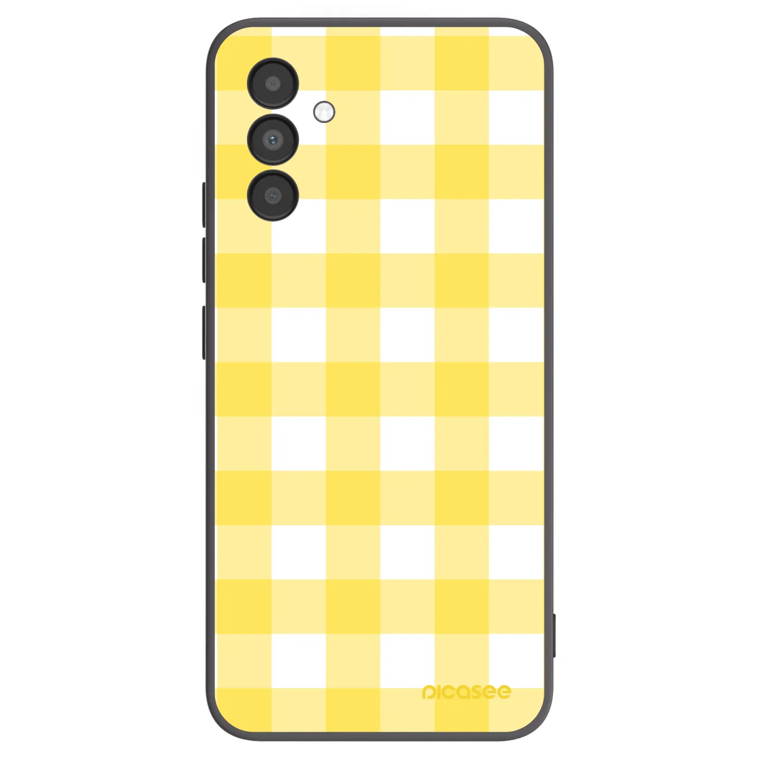 Picasee Samsung Galaxy A04s A047F Hülle - Schwarzes Silikon - Gride lemon
