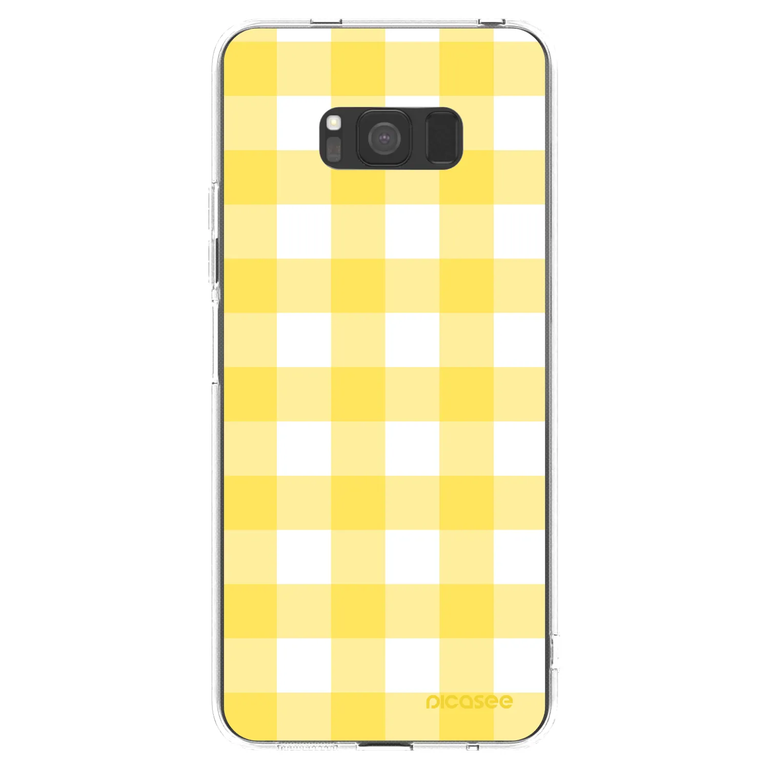 Picasee Samsung Galaxy S8 G950F Hülle - Transparentes Silikon - Gride lemon