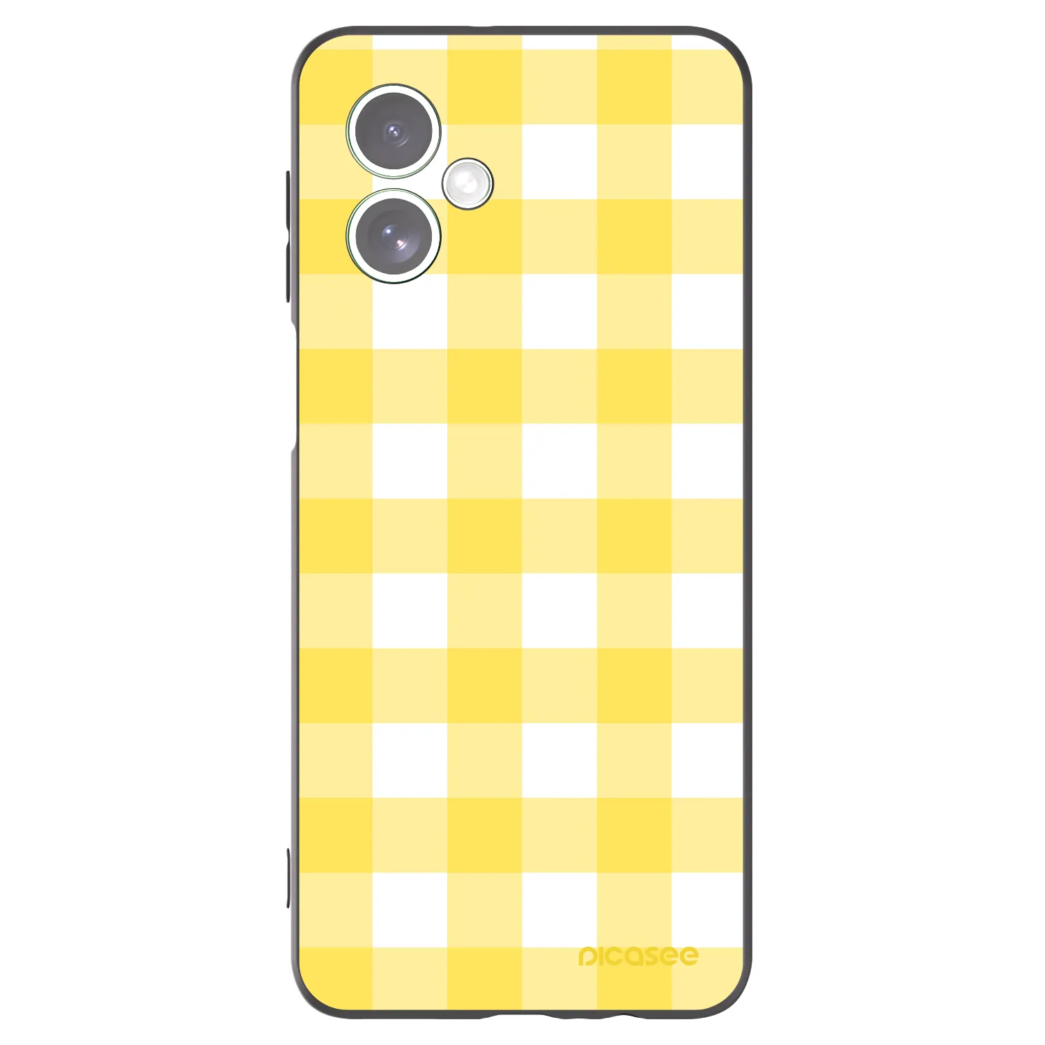 Picasee Motorola Moto G54 5G Hülle - Schwarzes Silikon - Gride lemon