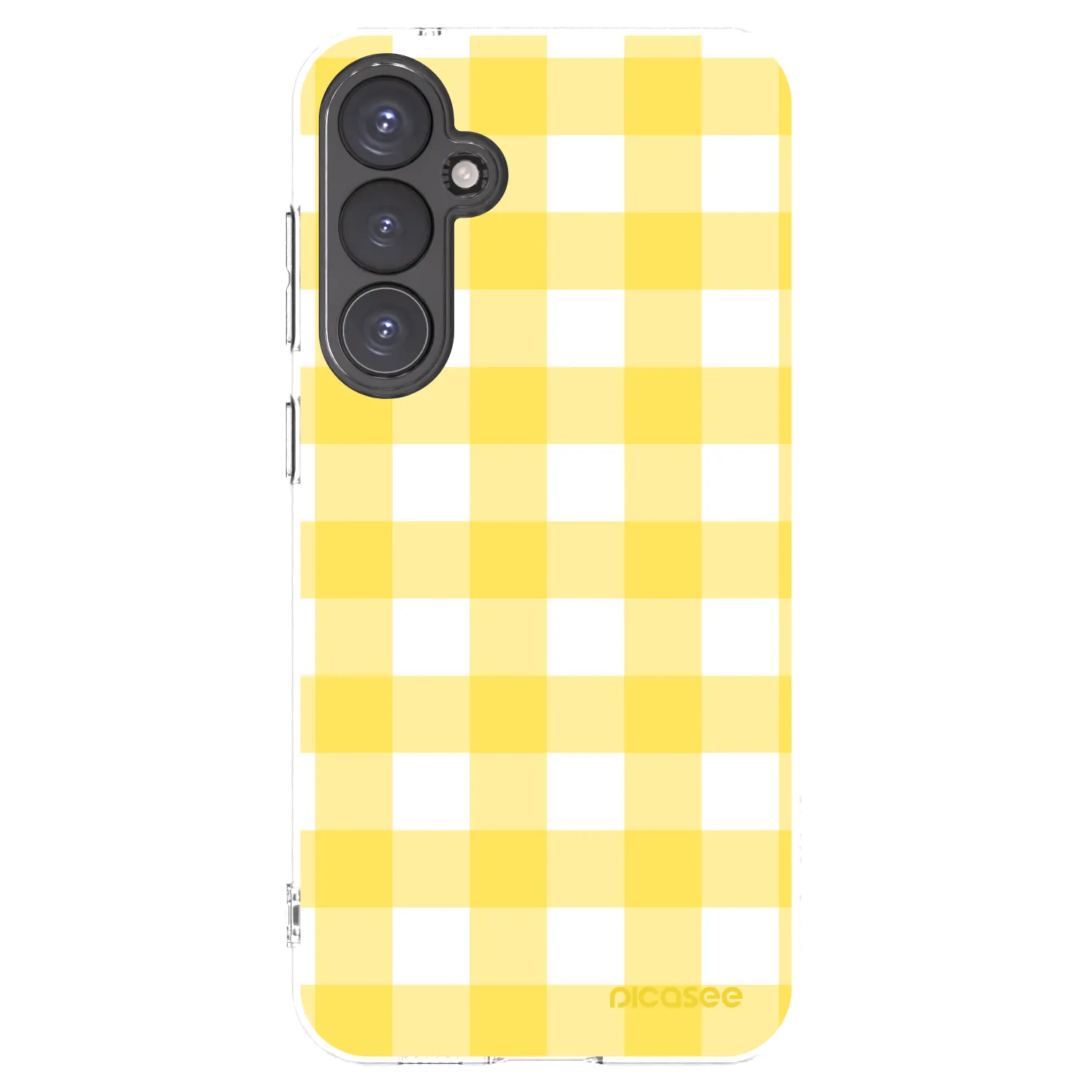 Picasee Samsung Galaxy S23 FE S711B Hülle - Transparentes Silikon - Gride lemon