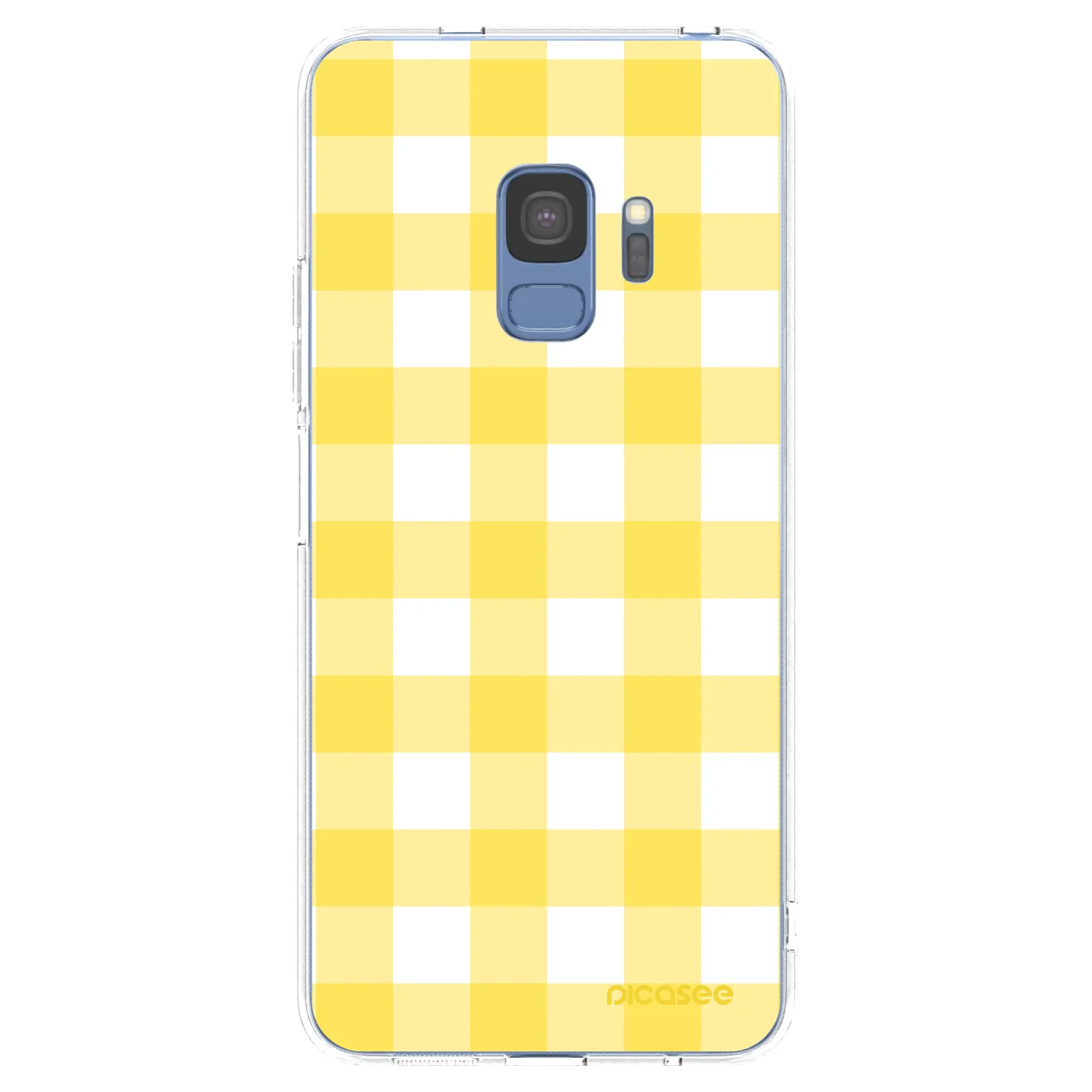 Picasee Samsung Galaxy S9 G960F Hülle - Transparentes Silikon - Gride lemon