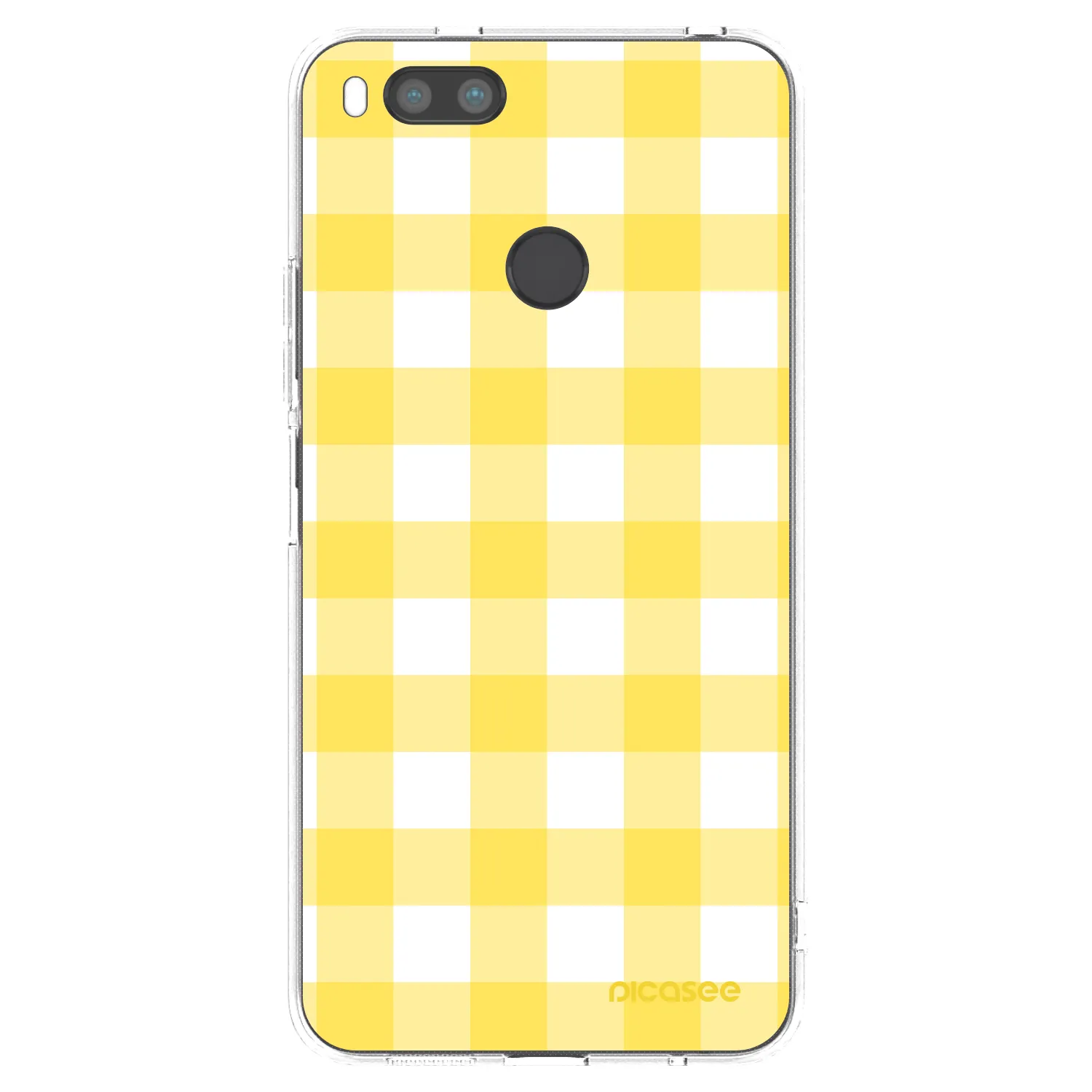 Picasee Xiaomi Mi A1 Global Hülle - Transparentes Silikon - Gride lemon