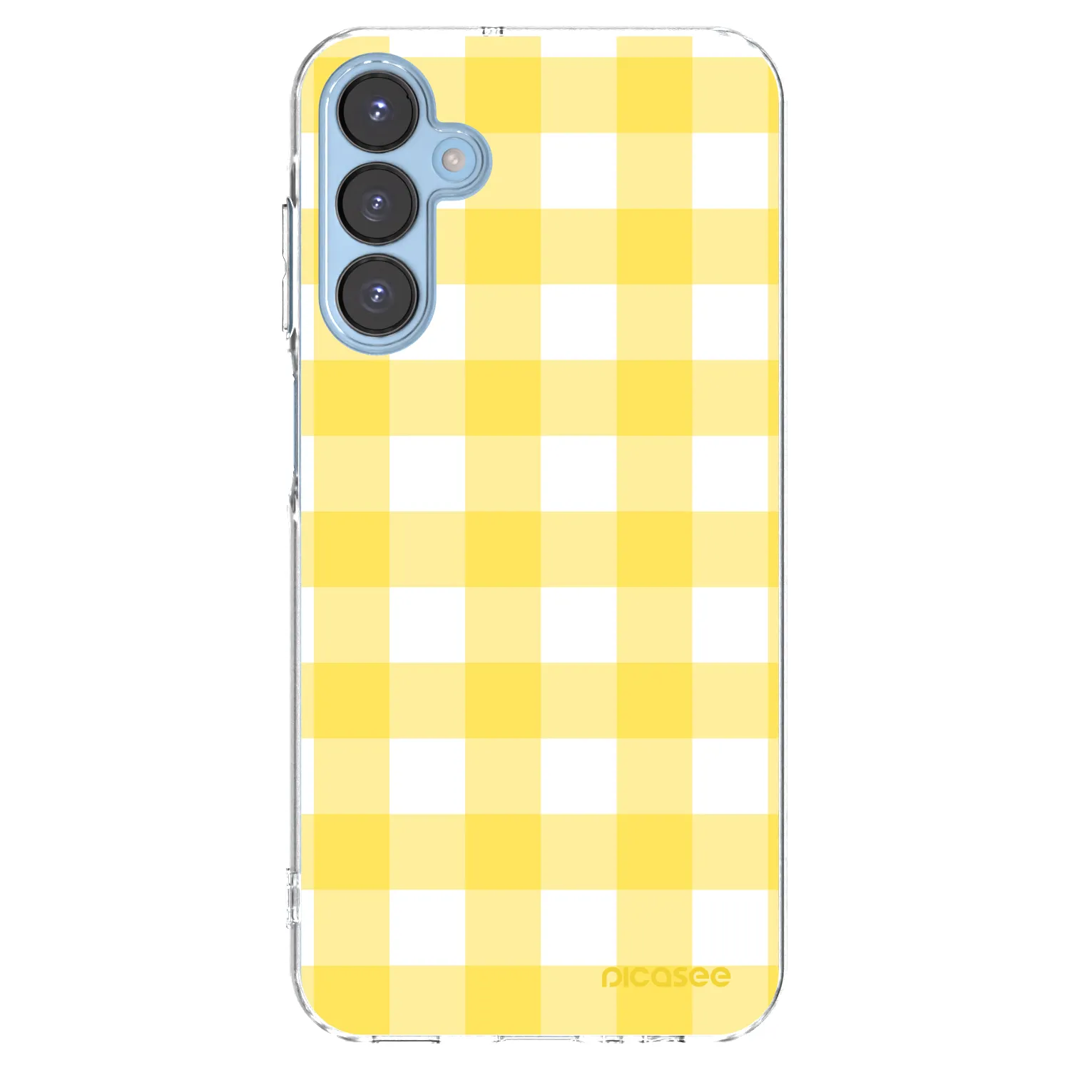 Picasee Samsung Galaxy A15 A156B 5G Hülle - Transparentes Silikon - Gride lemon