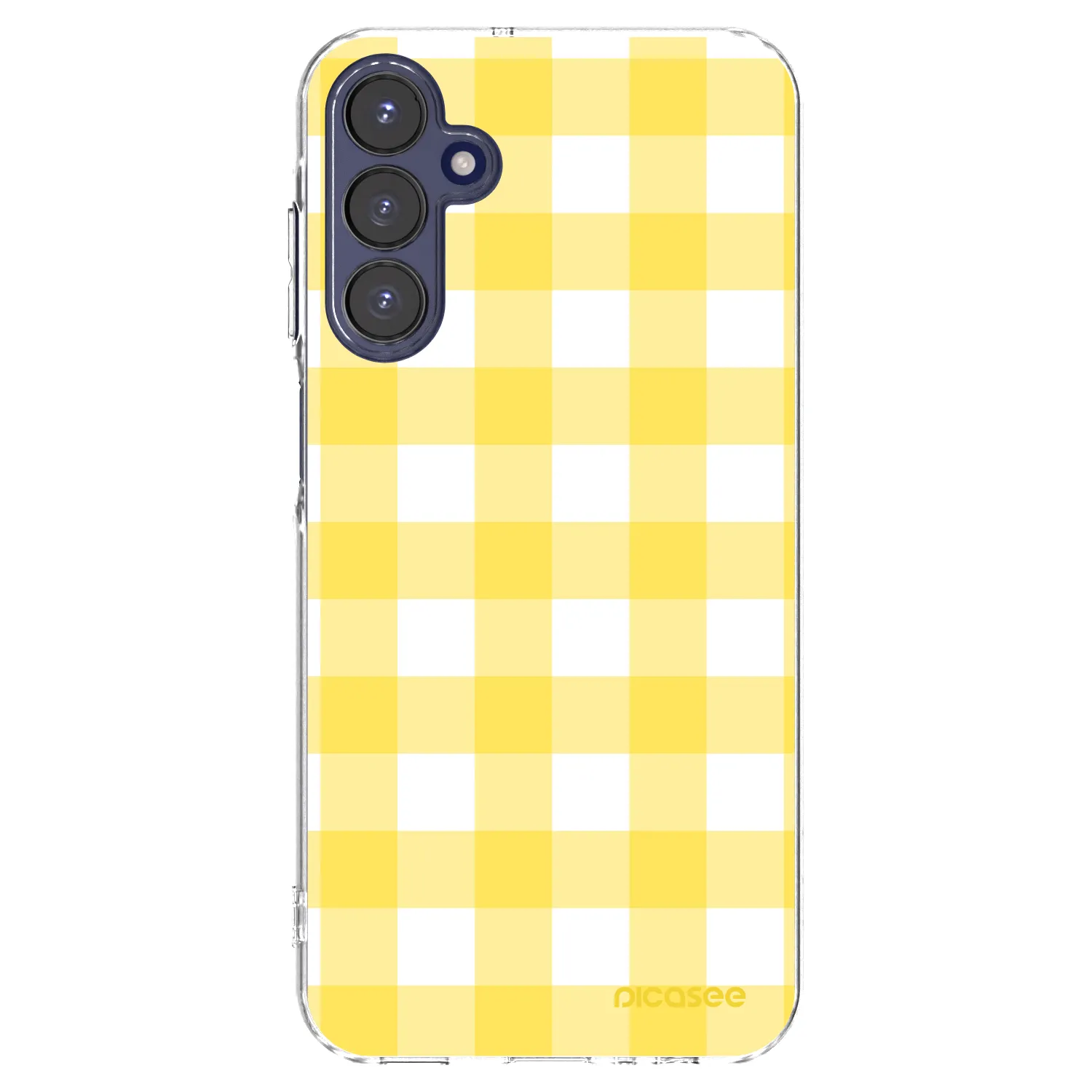 Picasee Samsung Galaxy A15 A155F 4G Hülle - Transparentes Silikon - Gride lemon