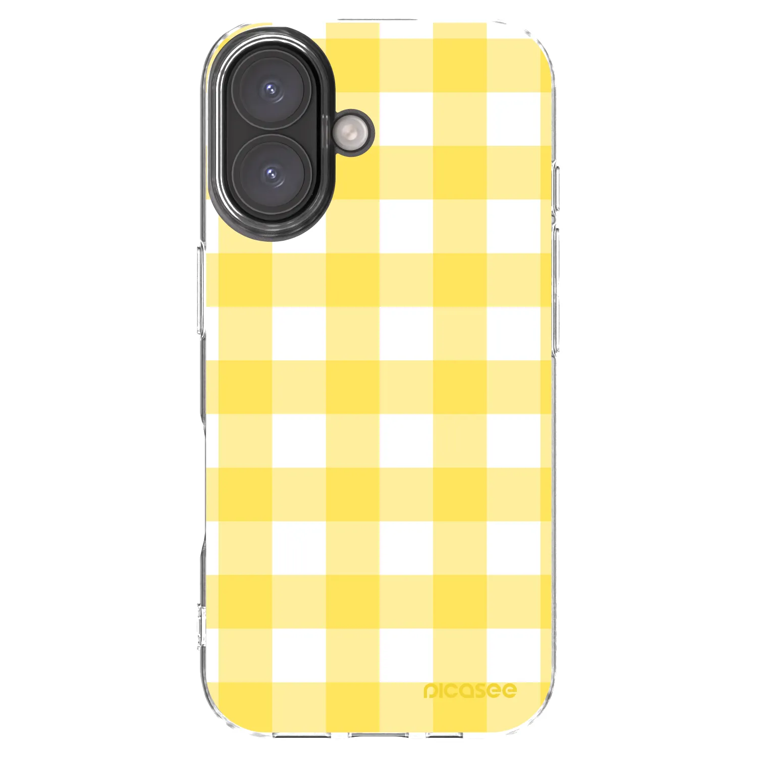 Picasee Apple iPhone 16 Hülle - Transparentes Silikon - Gride lemon