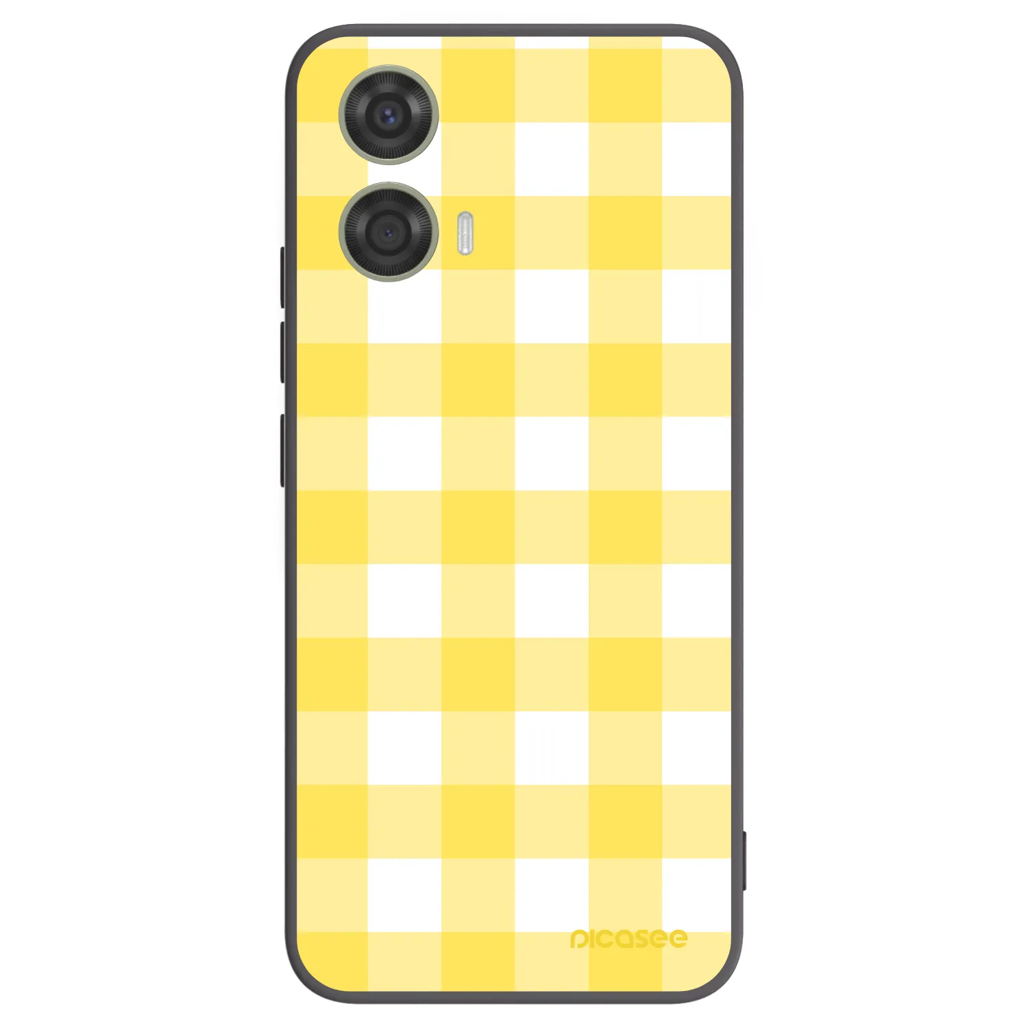Picasee Motorola Moto G24 Hülle - Schwarzes Silikon - Gride lemon