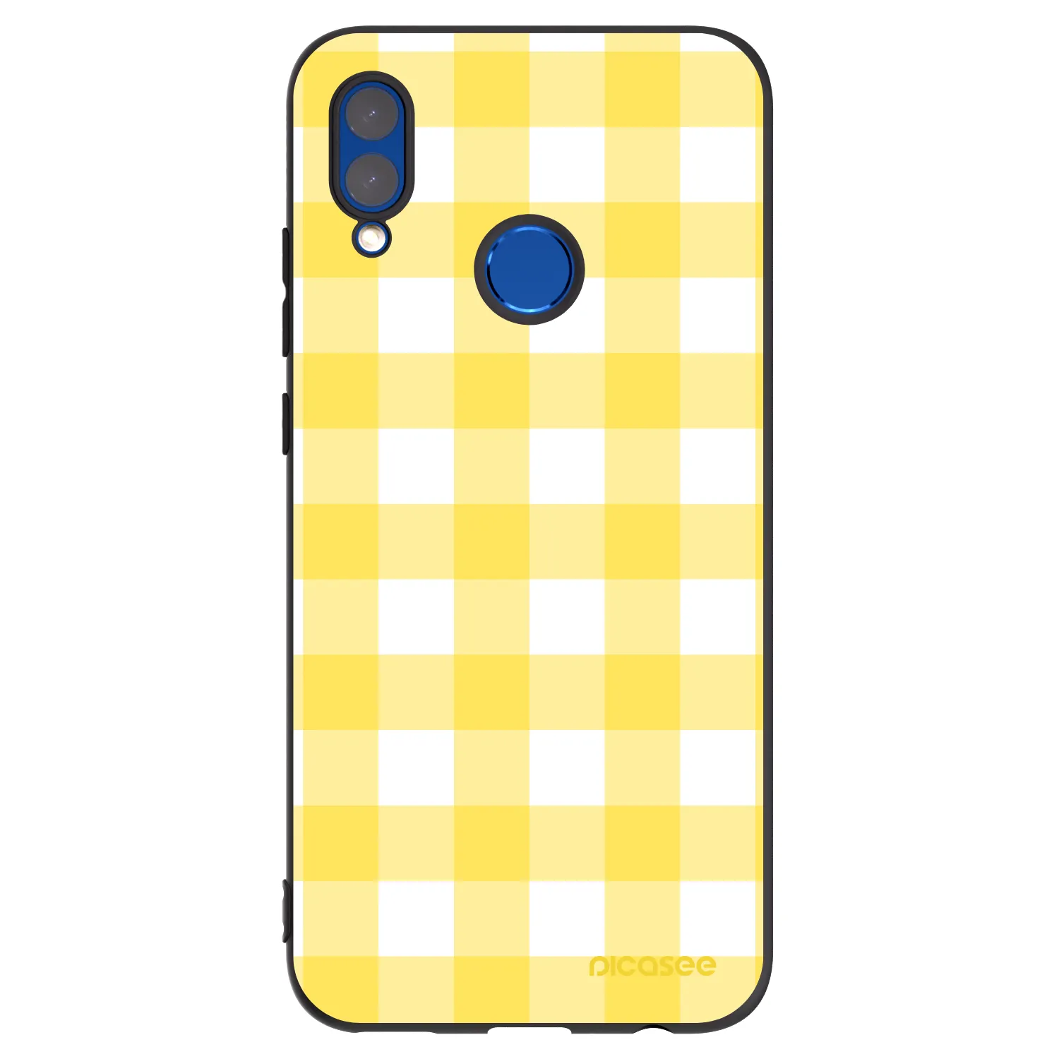 Picasee Honor 10 Lite Hülle - Schwarzes Silikon - Gride lemon